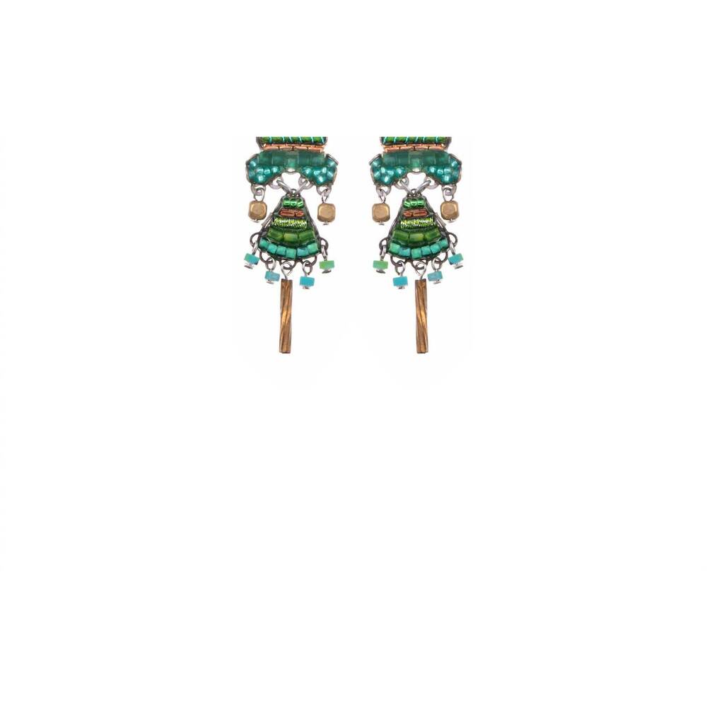 NEW AYALA BAR women's elena earrings in grassland